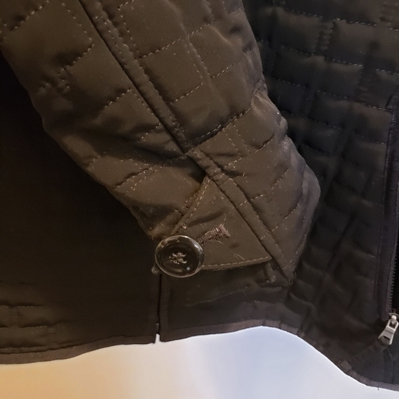 Esprit Black Quilted Barn Jacket Full Zip NWOT - Picture 5 of 10